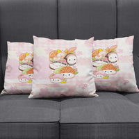 Japanese Kawaii Sushi Pillow Cover Pink Wagara Palaka This Is How I Roll - Wonder Print Shop