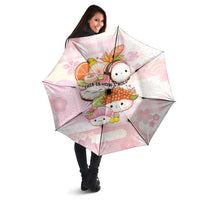 Japanese Kawaii Sushi Umbrella Pink Wagara Palaka This Is How I Roll - Wonder Print Shop