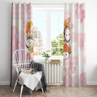 Japanese Kawaii Sushi Window Curtain Pink Wagara Palaka This Is How I Roll - Wonder Print Shop