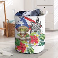 Coqui Frog Puerto Rico Laundry Basket No No Suelte La Bandera