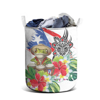Coqui Frog Puerto Rico Laundry Basket No No Suelte La Bandera