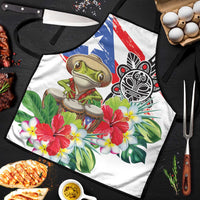 Coqui Frog Puerto Rico Apron No No Suelte La Bandera
