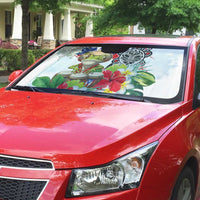Coqui Frog Puerto Rico Auto Sun Shade No No Suelte La Bandera