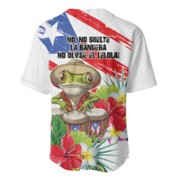 Coqui Frog Puerto Rico Baseball Jersey No No Suelte La Bandera