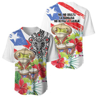 Coqui Frog Puerto Rico Baseball Jersey No No Suelte La Bandera