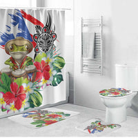 Coqui Frog Puerto Rico Bathroom Set No No Suelte La Bandera