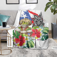 Coqui Frog Puerto Rico Blanket No No Suelte La Bandera