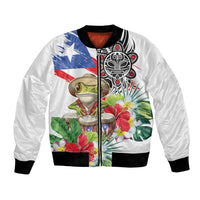 Coqui Frog Puerto Rico Bomber Jacket No No Suelte La Bandera