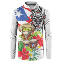 Coqui Frog Puerto Rico Button Sweatshirt No No Suelte La Bandera