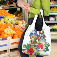 Coqui Frog Puerto Rico Grocery Bag No No Suelte La Bandera