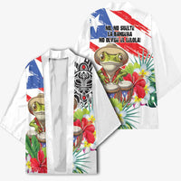 Coqui Frog Puerto Rico Kimono No No Suelte La Bandera