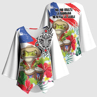 Coqui Frog Puerto Rico Kimono Sleeve Blouse No No Suelte La Bandera