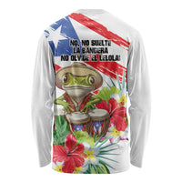 Coqui Frog Puerto Rico Long Sleeve Shirt No No Suelte La Bandera