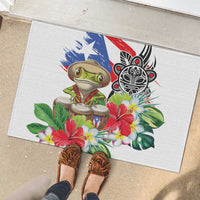 Coqui Frog Puerto Rico Rubber Doormat No No Suelte La Bandera