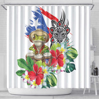 Coqui Frog Puerto Rico Shower Curtain No No Suelte La Bandera