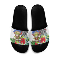 Coqui Frog Puerto Rico Slide Sandals No No Suelte La Bandera