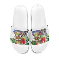 Coqui Frog Puerto Rico Slide Sandals No No Suelte La Bandera