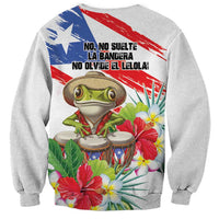 Coqui Frog Puerto Rico Sweatshirt No No Suelte La Bandera
