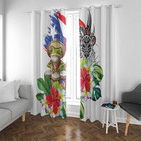Coqui Frog Puerto Rico Window Curtain No No Suelte La Bandera