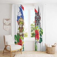 Coqui Frog Puerto Rico Window Curtain No No Suelte La Bandera