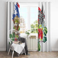 Coqui Frog Puerto Rico Window Curtain No No Suelte La Bandera