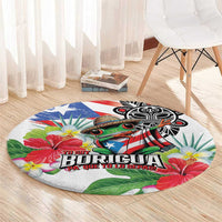 Puerto Rican Yo Soy Boricua Round Carpet