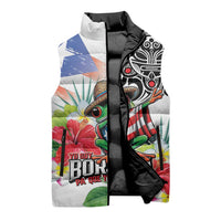 Puerto Rican Yo Soy Boricua Sleeveless Puffer Jacket