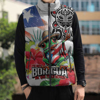 Puerto Rican Yo Soy Boricua Sleeveless Puffer Jacket