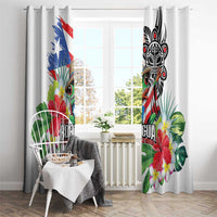 Puerto Rican Yo Soy Boricua Window Curtain