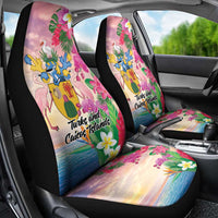 Turks And Caicos Islands Car Seat Cover Flamingos Tropical Beauty Beach
