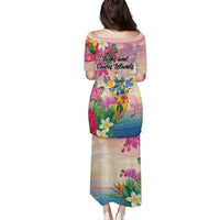 Turks And Caicos Islands Puletasi Flamingos Tropical Beauty Beach