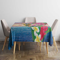 Turks And Caicos Islands Tablecloth Flamingos Tropical Beauty Beach