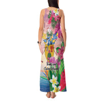 Turks And Caicos Islands Tank Maxi Dress Flamingos Tropical Beauty Beach