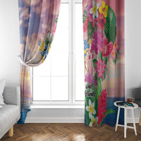 Turks And Caicos Islands Window Curtain Flamingos Tropical Beauty Beach