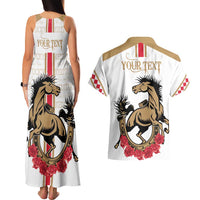 Personalized Kentucky Horse Race 151st Anniversary Couples Matching Tank Maxi Dress and Hawaiian Shirt Race For The Roses Since 1875 LT9