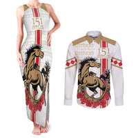Personalized Kentucky Horse Race 151st Anniversary Couples Matching Tank Maxi Dress and Long Sleeve Button Shirt Race For The Roses Since 1875 LT9
