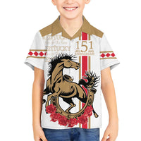 Personalized Kentucky Horse Race 151st Anniversary Family Matching Long Sleeve Bodycon Dress and Hawaiian Shirt Race For The Roses Since 1875 LT9