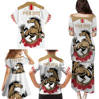 Personalized Kentucky Horse Race 151st Anniversary Family Matching Puletasi and Hawaiian Shirt Race For The Roses Since 1875 LT9