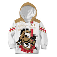 Personalized Kentucky Horse Race 151st Anniversary Kid Hoodie Race For The Roses Since 1875 LT9