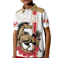 Personalized Kentucky Horse Race 151st Anniversary Kid Polo Shirt Race For The Roses Since 1875 LT9