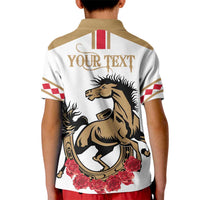 Personalized Kentucky Horse Race 151st Anniversary Kid Polo Shirt Race For The Roses Since 1875 LT9