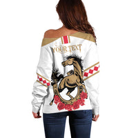 Personalized Kentucky Horse Race 151st Anniversary Off Shoulder Sweater Race For The Roses Since 1875 LT9