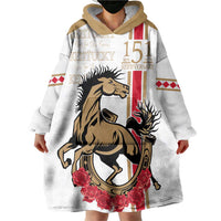 Personalized Kentucky Horse Race 151st Anniversary Wearable Blanket Hoodie Race For The Roses Since 1875 LT9