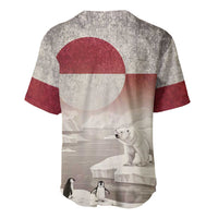 Greenland Flag Vintage Baseball Jersey Greenlander Flag With Polar Bear
