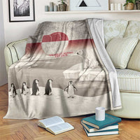 Greenland Flag Vintage Blanket Greenlander Flag With Polar Bear