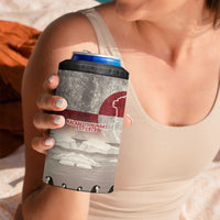 Greenland Flag Vintage 4 in 1 Can Cooler Tumbler Greenlander Flag With Polar Bear