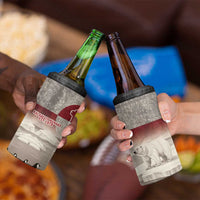 Greenland Flag Vintage 4 in 1 Can Cooler Tumbler Greenlander Flag With Polar Bear