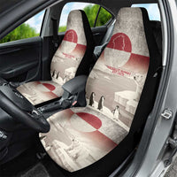 Greenland Flag Vintage Car Seat Cover Greenlander Flag With Polar Bear