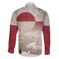 Greenland Flag Vintage Family Matching Puletasi and Hawaiian Shirt Greenlander Flag With Polar Bear