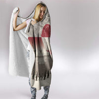 Greenland Flag Vintage Hooded Blanket Greenlander Flag With Polar Bear